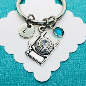 Personalized Camera Keychain, Photographer Gift, Custom Keychain, Wedding Photographer Gift