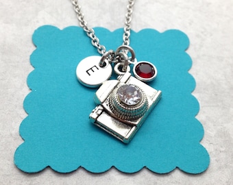 Camera Charm Necklace, Photographer Gift, Personalized Gift, Wedding Photographer Gift, Camera Jewelry, Christmas Gift, Stocking Stuffer