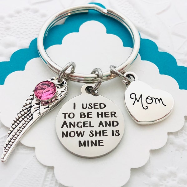 Mom Memorial Keychain, Mom Remembrance Gift, Sympathy Gift, Loss of Mother