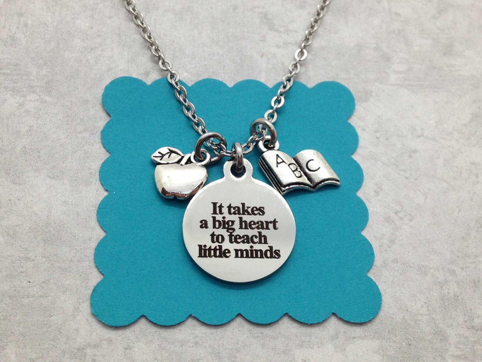 Teacher Necklace Teacher Appreciation Gift Teacher Christmas Etsy