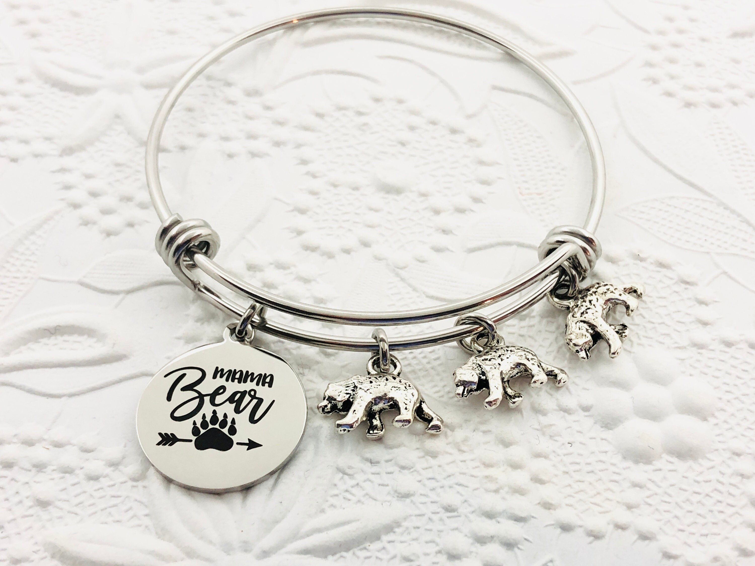 Mama bear on sale charm bracelet