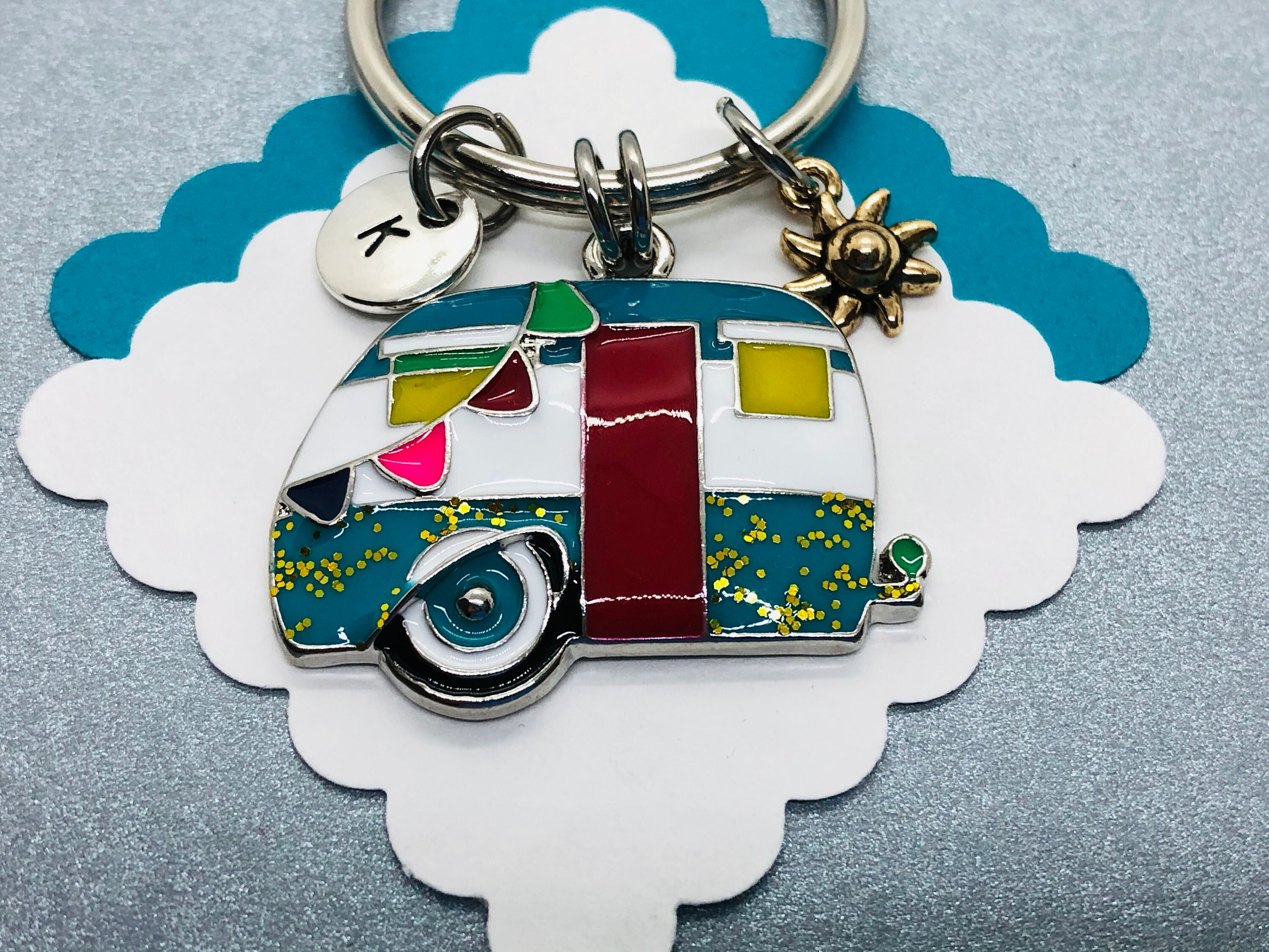 Camper Keychain Camping Keychain RV Accessory Personalized Etsy