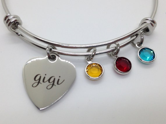 Grandkids online birthstone bracelet