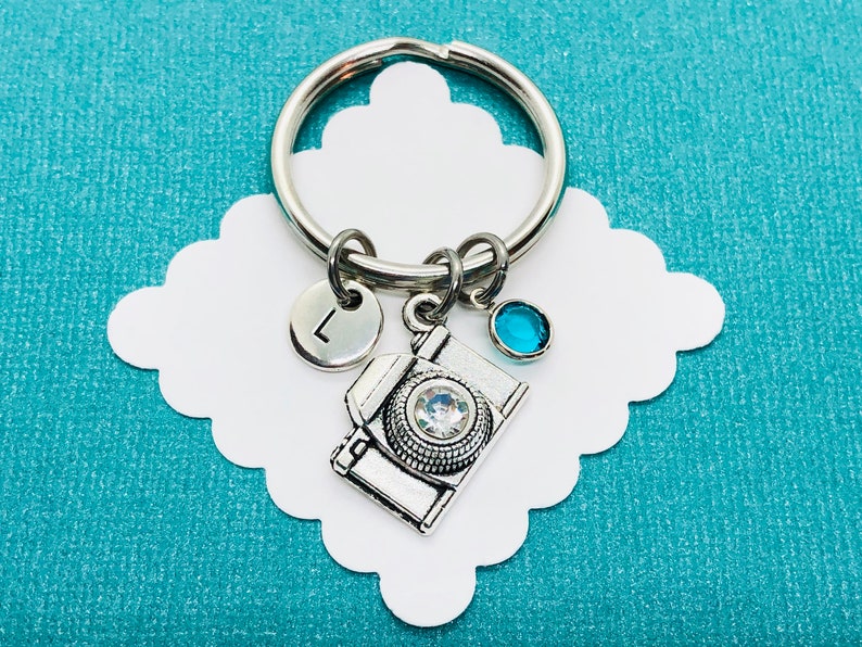 Personalized Camera Keychain Photographer Gift Custom Etsy