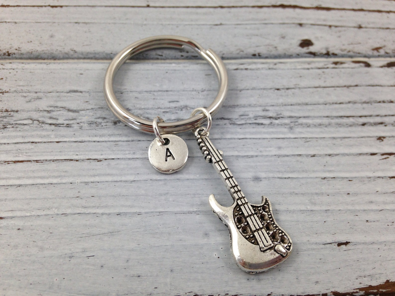 Guitar Keychain Guitar Charm Electric Guitar Charm Custom Etsy