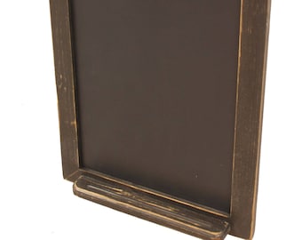 Country Rustic Vertical Chalkboard with Tray