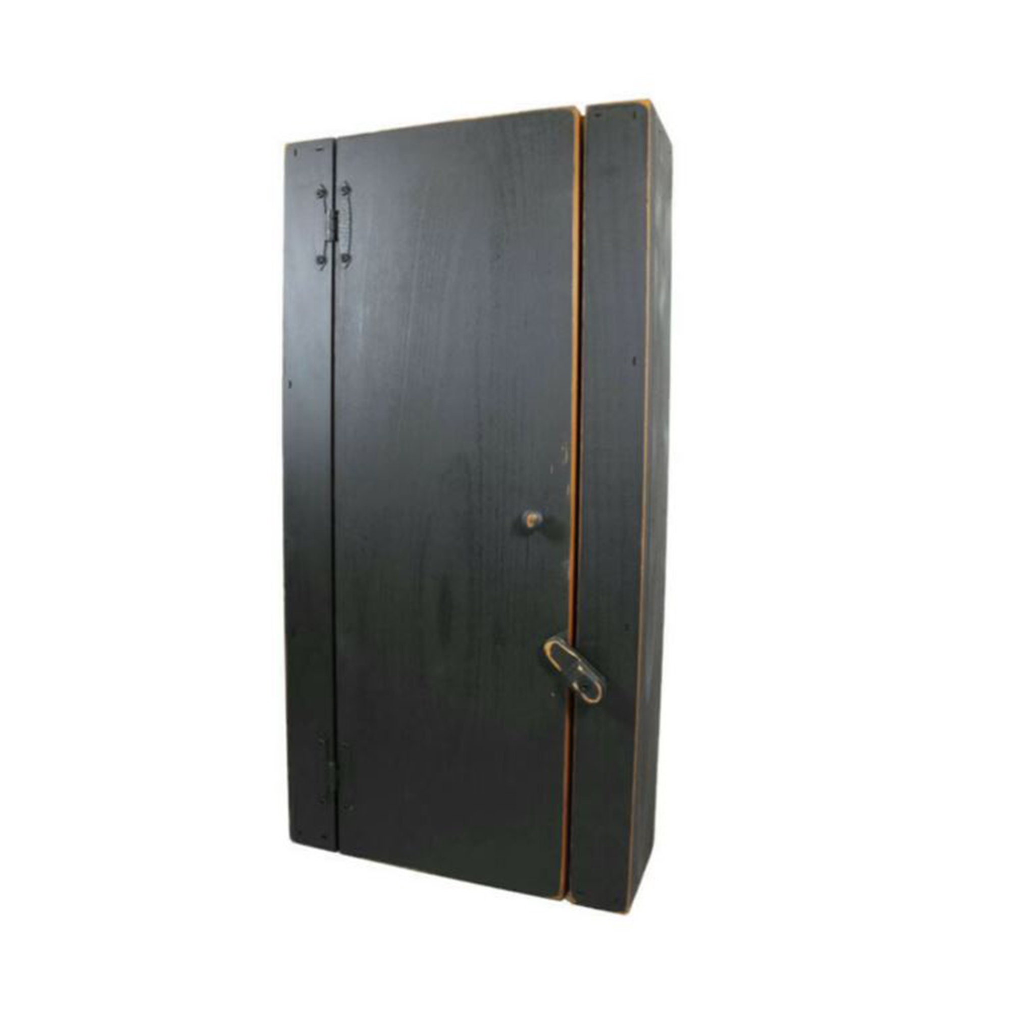 Tall Handmade Wood Cabinet: Distressed Farmhouse Rustic Storage