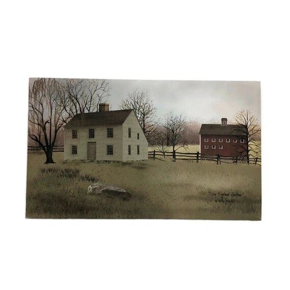 Billy Jacobs New England Saltbox Canvas Print - Country Farmhouse Landscape Picture - Gift Wall Art Decor