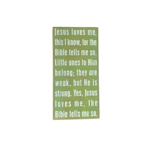 Jesus Loves Me WOOD BOX SIGN Country Farmhouse Shelf Sitter, Christian Religious Wooden Sign Gift