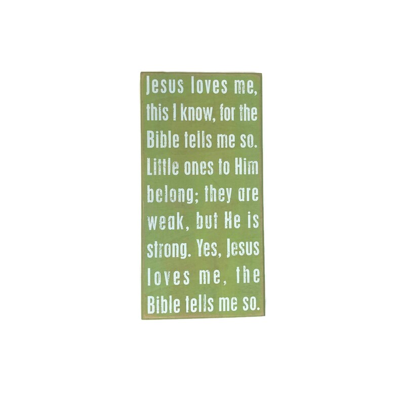 Jesus Loves Me Sign - Etsy