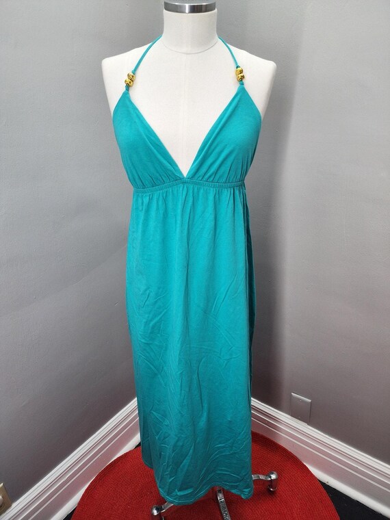 chinese dress ladies Faded Glory Blue Tie Dye Maxi Dress- Size S  The Saved Collection