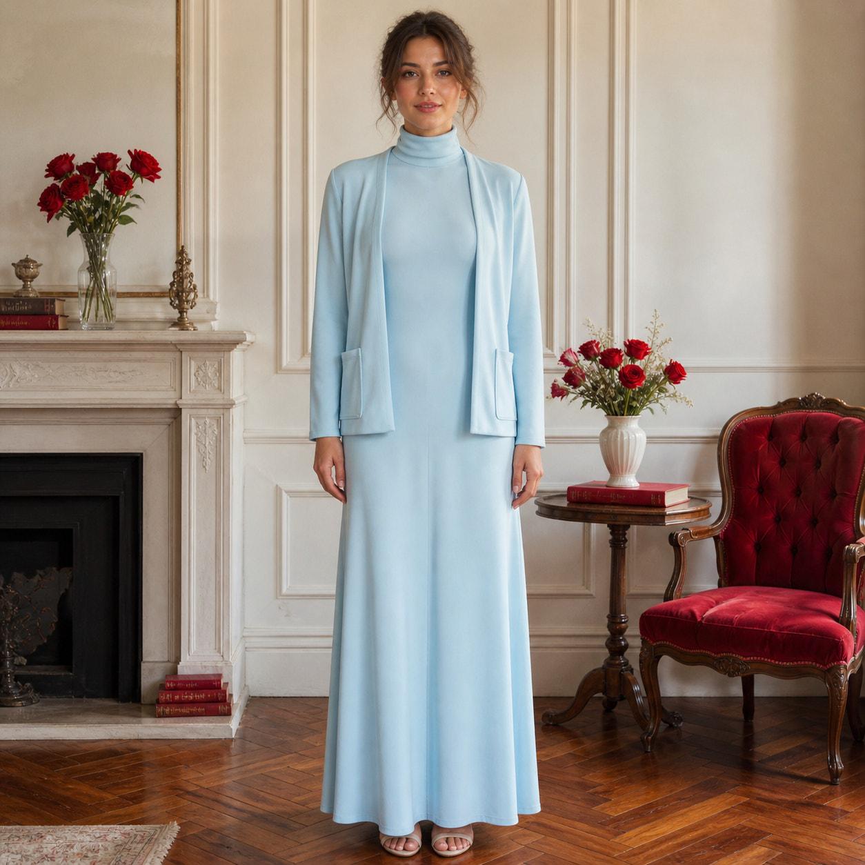 Baby Blue Maxi Dress