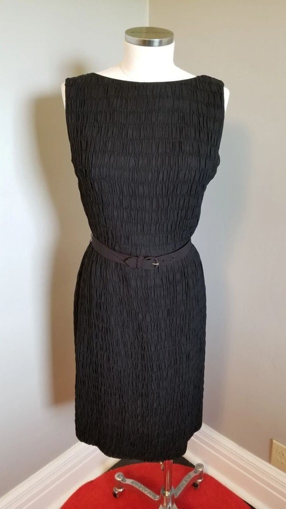 50s Vintage L'Aiglon Little Black Dress, Smashing!