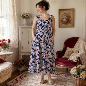 Cotton Sleeveless Housedress