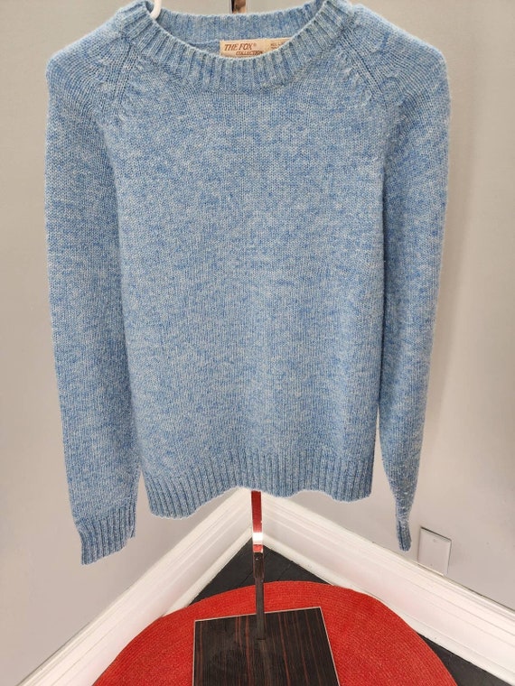 80s The Fox Collection Wool Blend Crewneck Cardig… - image 1