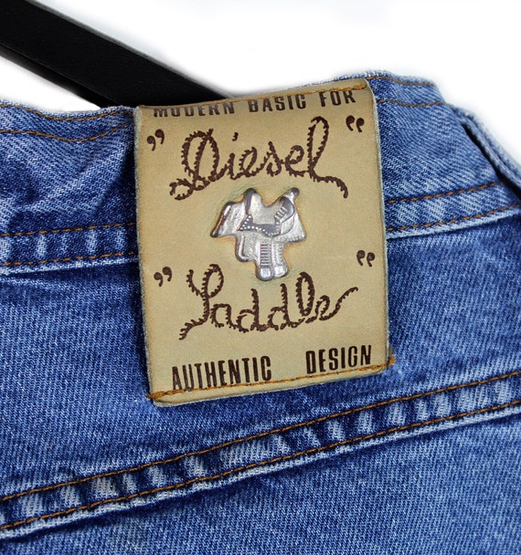 90s Vintage DIESEL Industry New Saddle Denim Jeans / Y2k - Etsy