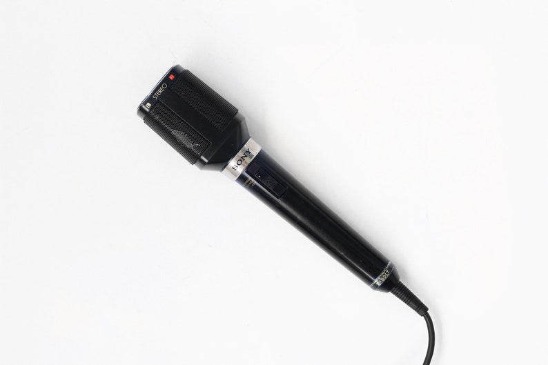 1992 Sony F99 LT vintage stereo microphone / 90s One point Etsy