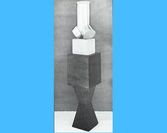 Invitation à une exposition d'art Constantin Brancusi 1960 Staempfli Gallery New York vintage rare objet de collection