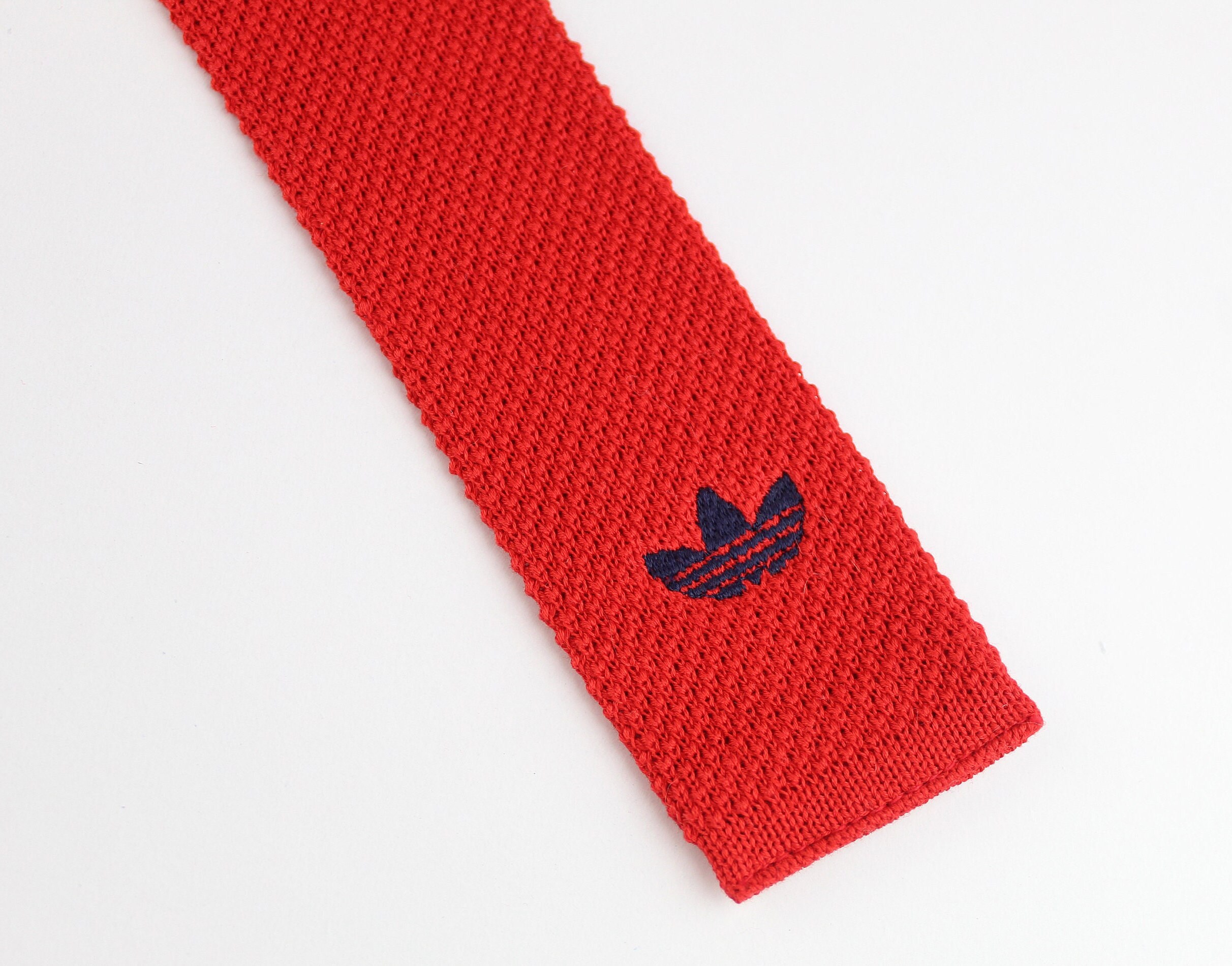 70s Adidas Originals Vintage Tie / 80s Red Adidas Necktie | Etsy