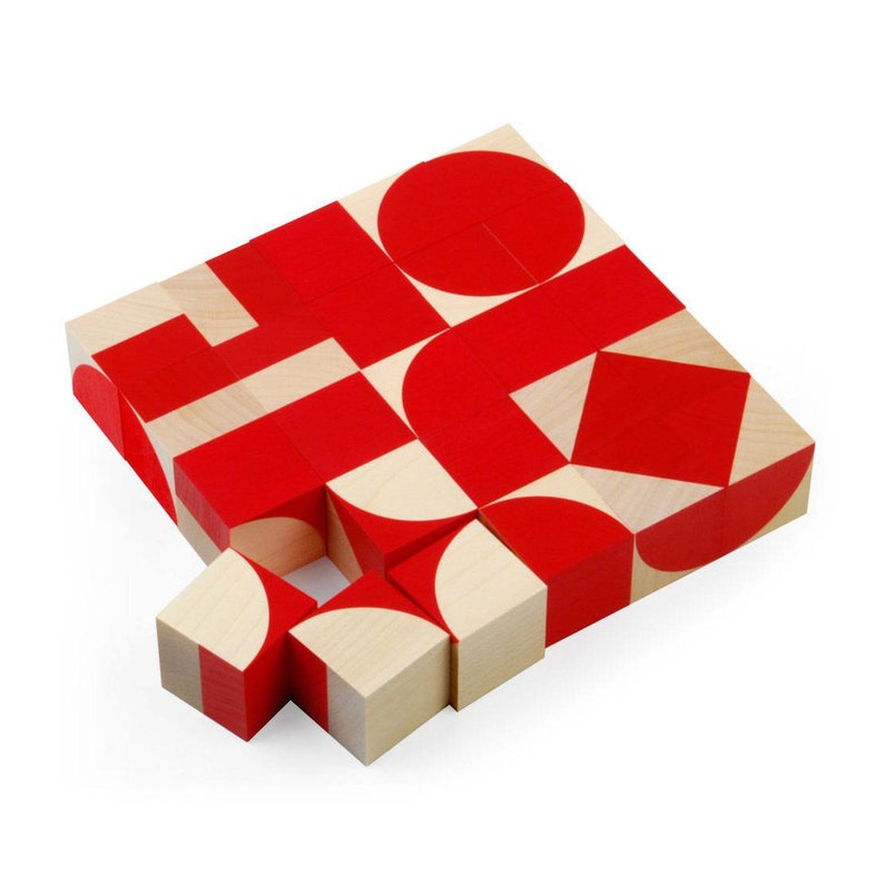 Original Naef Ornabo Wooden Cubes Puzzle Game Toy Montessori Designer