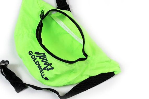 90s Sports Goldwell waist bag Rad neon green fann… - image 4