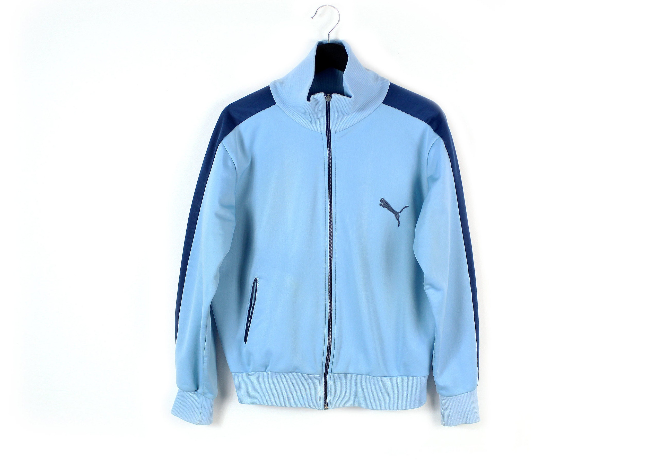 80s PUMA vintage track jacket / Unisex zip tracksuit jacket / Etsy