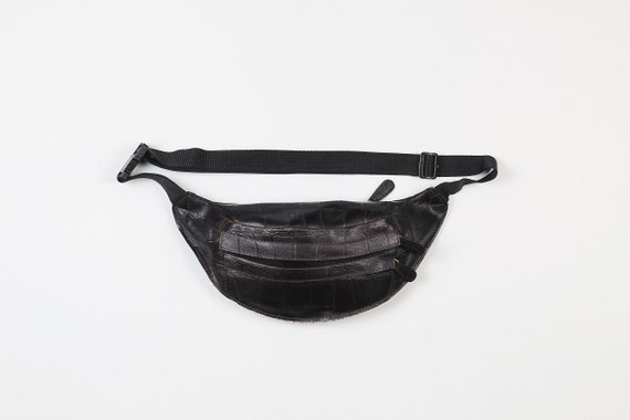 crocodile waist bag
