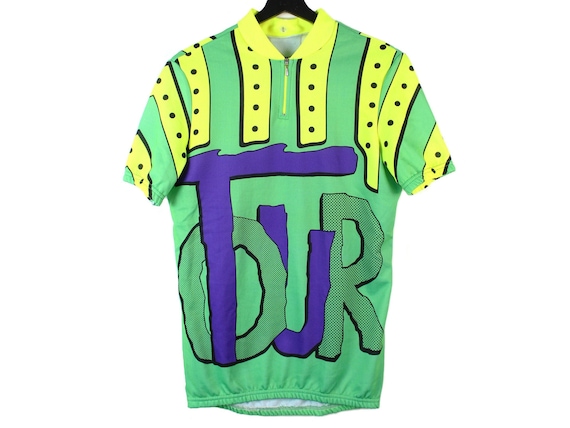 80s Vintage TOUR Rad Cycling Jersey T shirt Tshirt OG Biking Biker