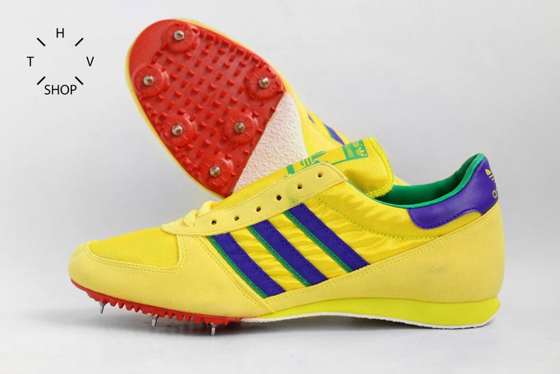 In Originals Made Gewinnen Neon Turnschuhe Trainer Frankreich Vintage 70er Schuhe Feld Spitzen Jahre Sport Deadstock Track Adidas Og Nos OTuXikZP