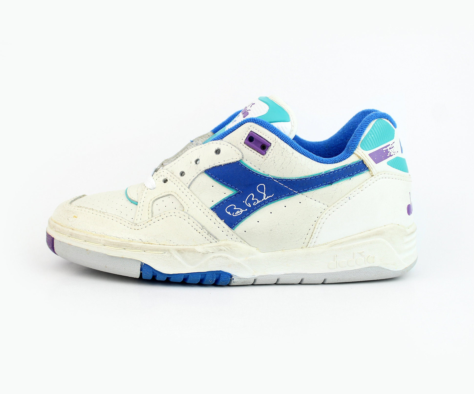 80's/90's Vintage Diadora Tennis Shoes Sneakers - Depop