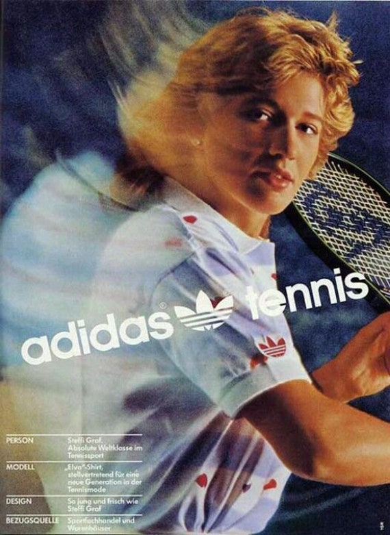 NOS 90s adidas Originals Steffi Graf vintage tennis skirt / | Etsy
