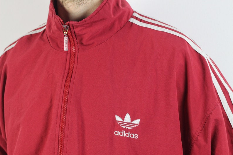 adidas originals track top red