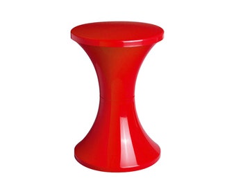 Tam Tam vintage tulip stool space age pop art plastic era 60s 70s / designer Henry Massonnet / made in France