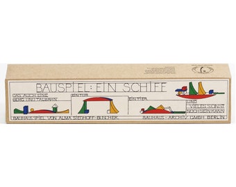 Original 1923 Naef Bauhaus Bauspiel construction building game toy creative montessori wood / Alma Siedhoff-Buscher Bauhaus Archive Germany