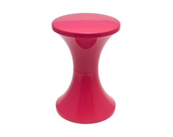 Tabouret tulipe Tam Tam vintage des années 60 et 70, époque pop art plastique / designer Henry Massonnet / fabriqué en France