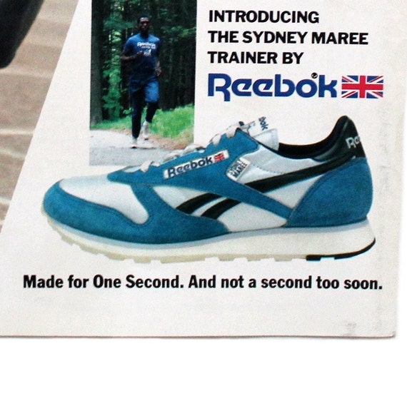 Vintage 1984 Reebok Sydney Maree zapatillas de deporte póster - Etsy