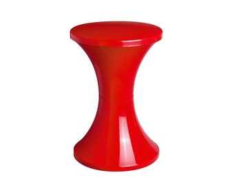 Tabouret tulipe Tam Tam vintage des années 60 et 70, époque pop art plastique / designer Henry Massonnet / fabriqué en France