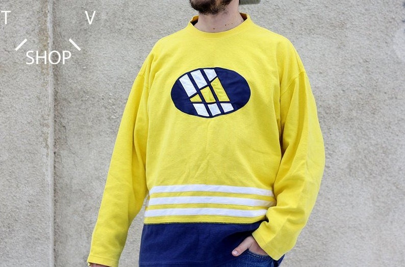 adidas equipment yellow sweatshirt