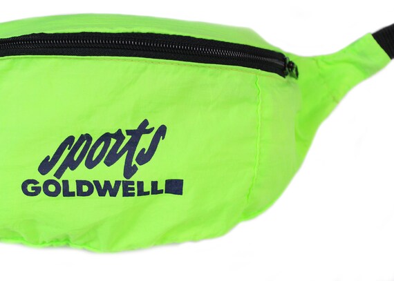90s Sports Goldwell waist bag Rad neon green fann… - image 1