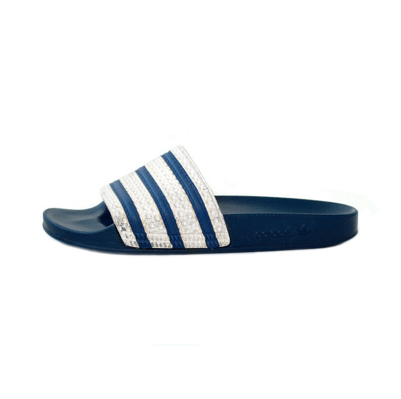 80s Adidas Adilette Vintage Slides / OG Adidas Originals - Etsy