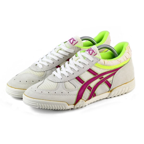 NOS 80s vintage ASICS Lady Spiker Plus Nc zapatillas patadas zapatos OG Ds Deadstock / Taiwán / hombres mujeres