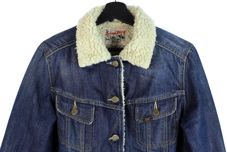 Y2k LEE Storm Rider Sherpa Denim Jacket / Lee Sherpa Jacket - Etsy