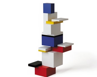 Naef Modulon architecture construction game toy building blocks set wooden montessori / designer Jo Neimeyer / Swiss