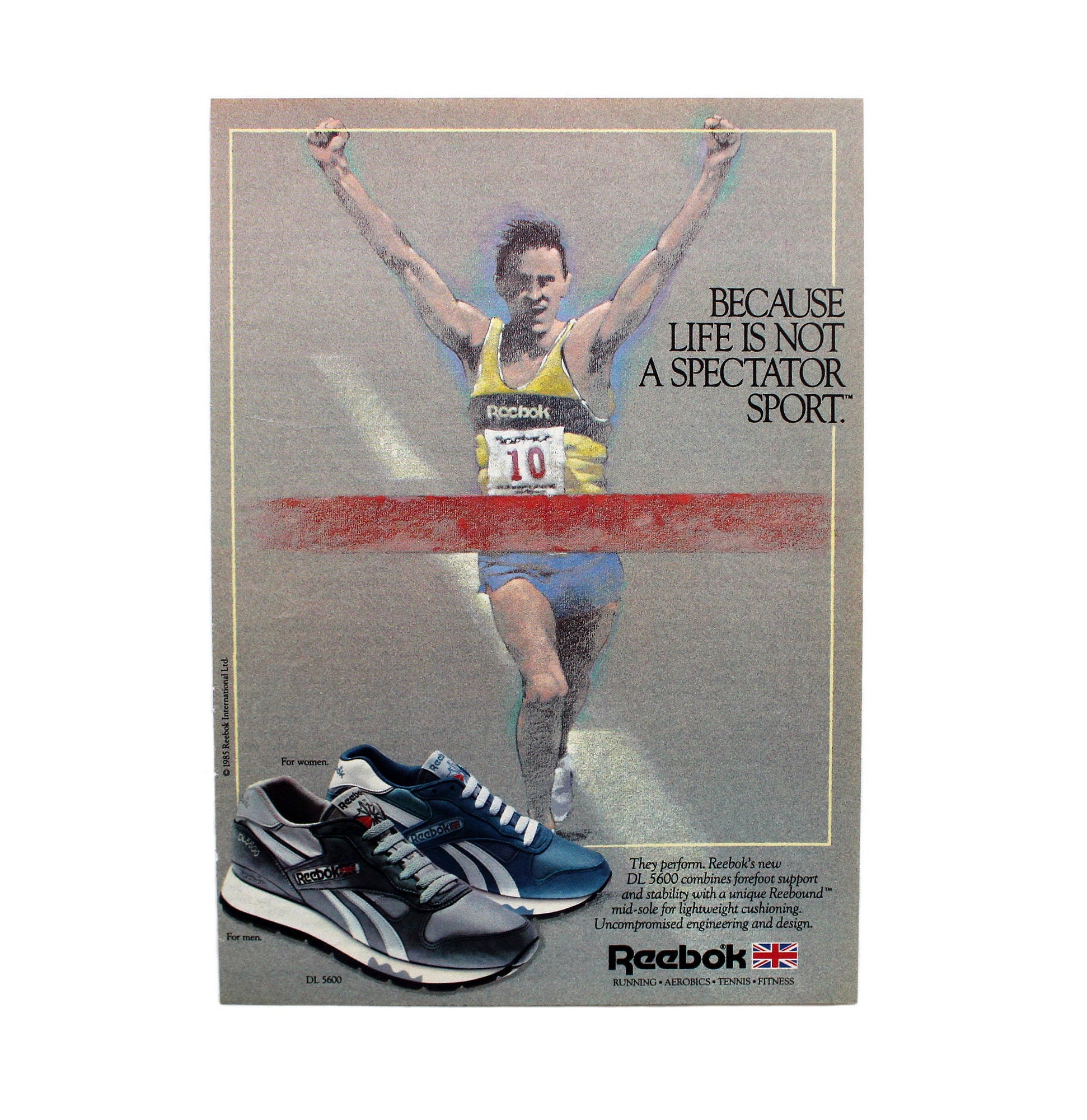 Vintage 1985 Reebok DL 5600 Sneakers 