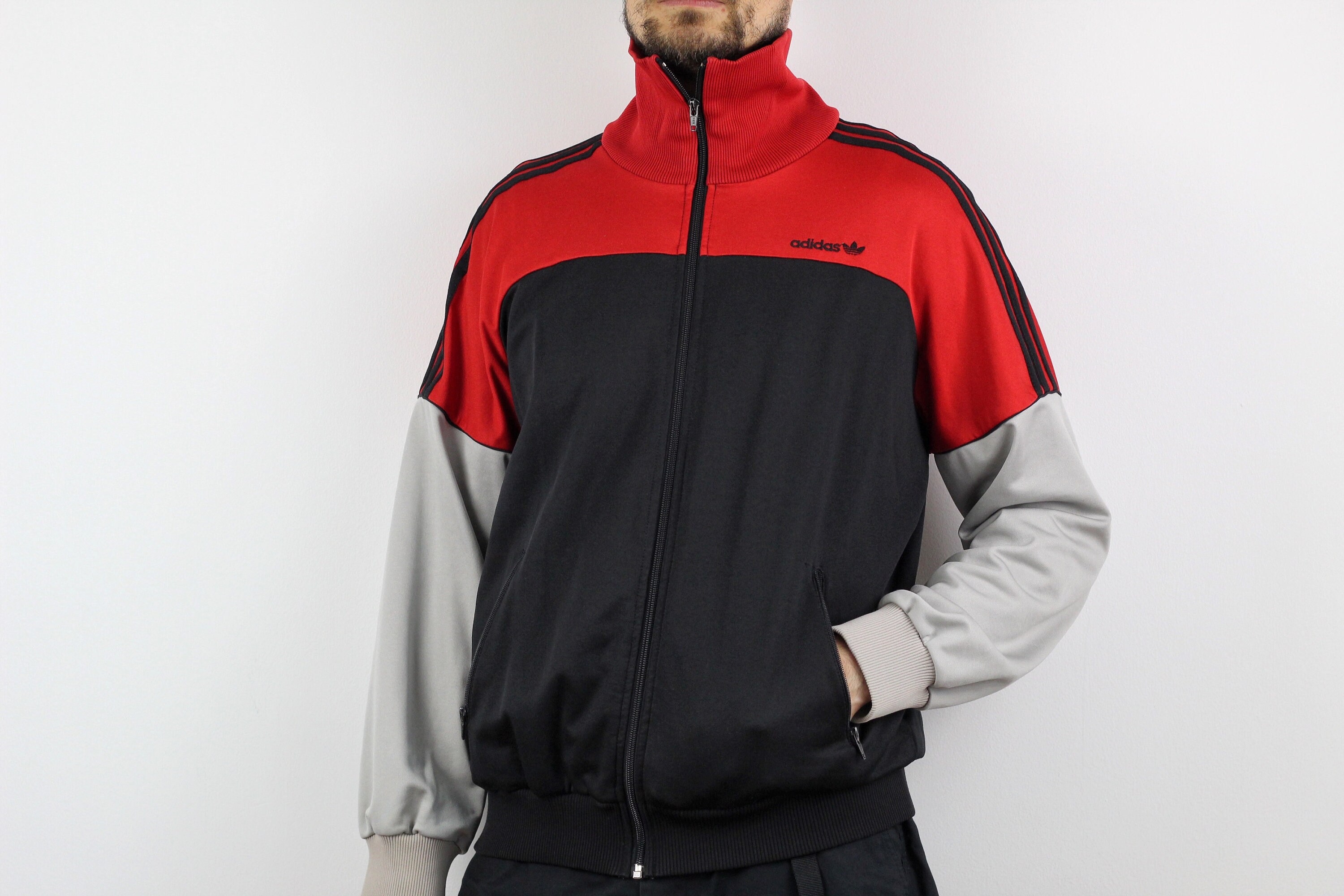 adidas originals 3 stripe windbreaker