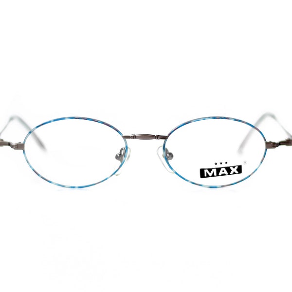 NOS 90s MAX Austria vintage oval glasses / OG Deadstock 35003 reading eyeglasses / Unisex prescription optical frame