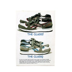 Vintage 1987 Reebok GL 6000 Sneakers 