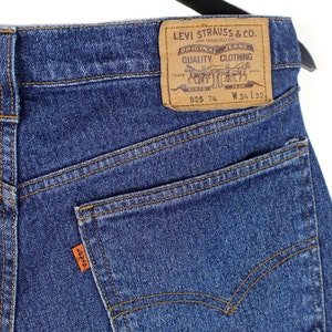 80s Vintage Levi's 805 Orange Tab Denim Jeans / Levi Strauss 805 Mid ...