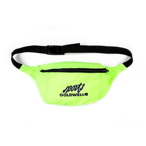 90s Sports Goldwell waist bag Rad neon green fann… - image 2