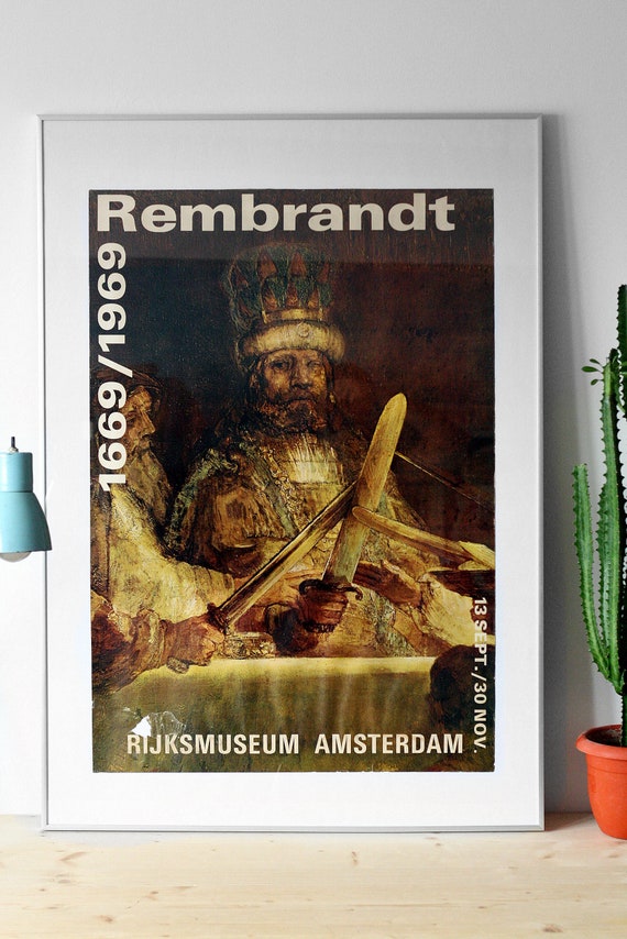 1969 vintage Rembrandt Harmenszoon van Rijn exhibi